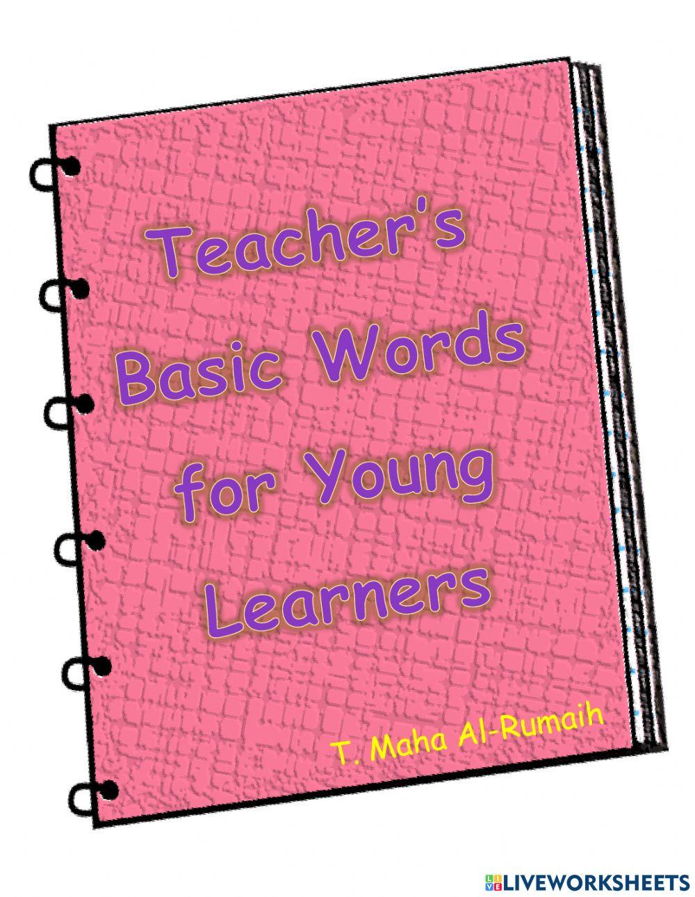 Teacher's basic words for young learners