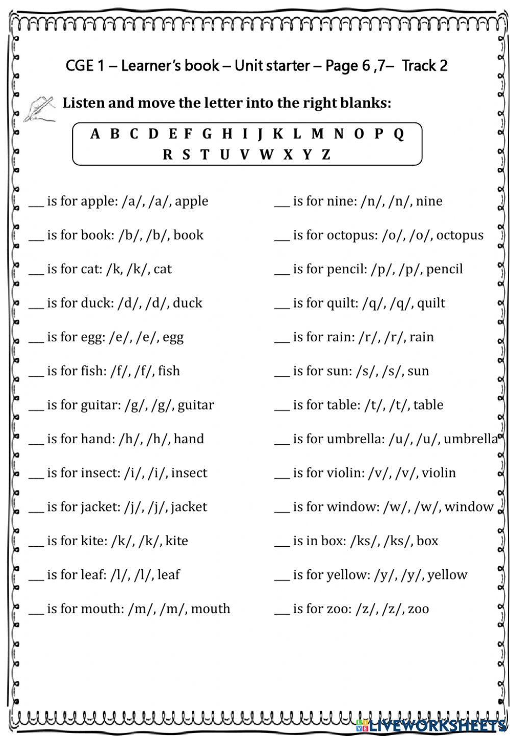 CGE1.Unit opener.Listening worksheet