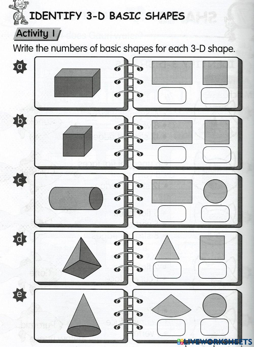 Shapes Online Exercise For 2 Live Worksheets Shapes Online Exercise For 2 Live Worksheets