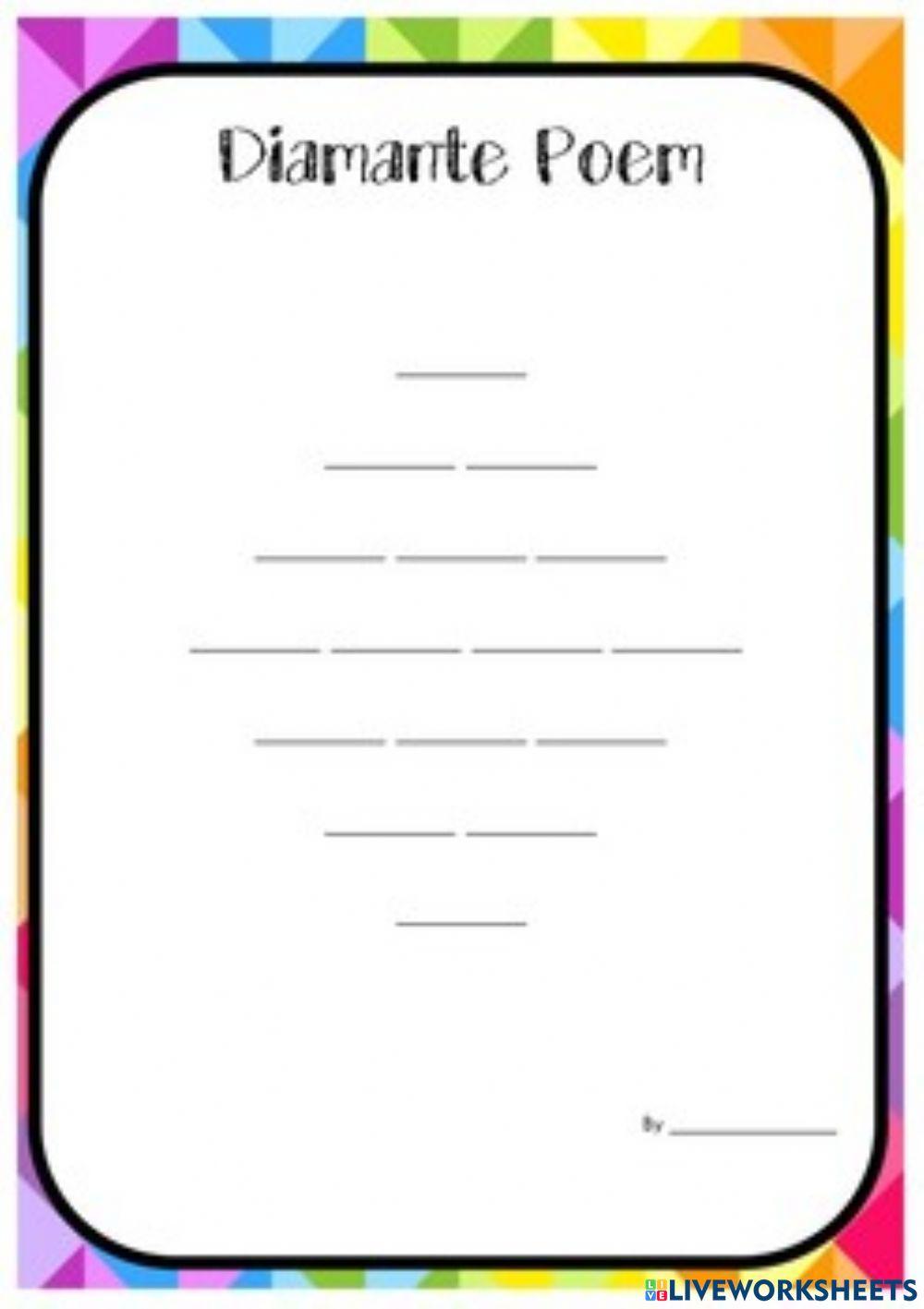 Diamante Poem Template Printable Sitedoct org Diamante Poem Template Printable Sitedoct org