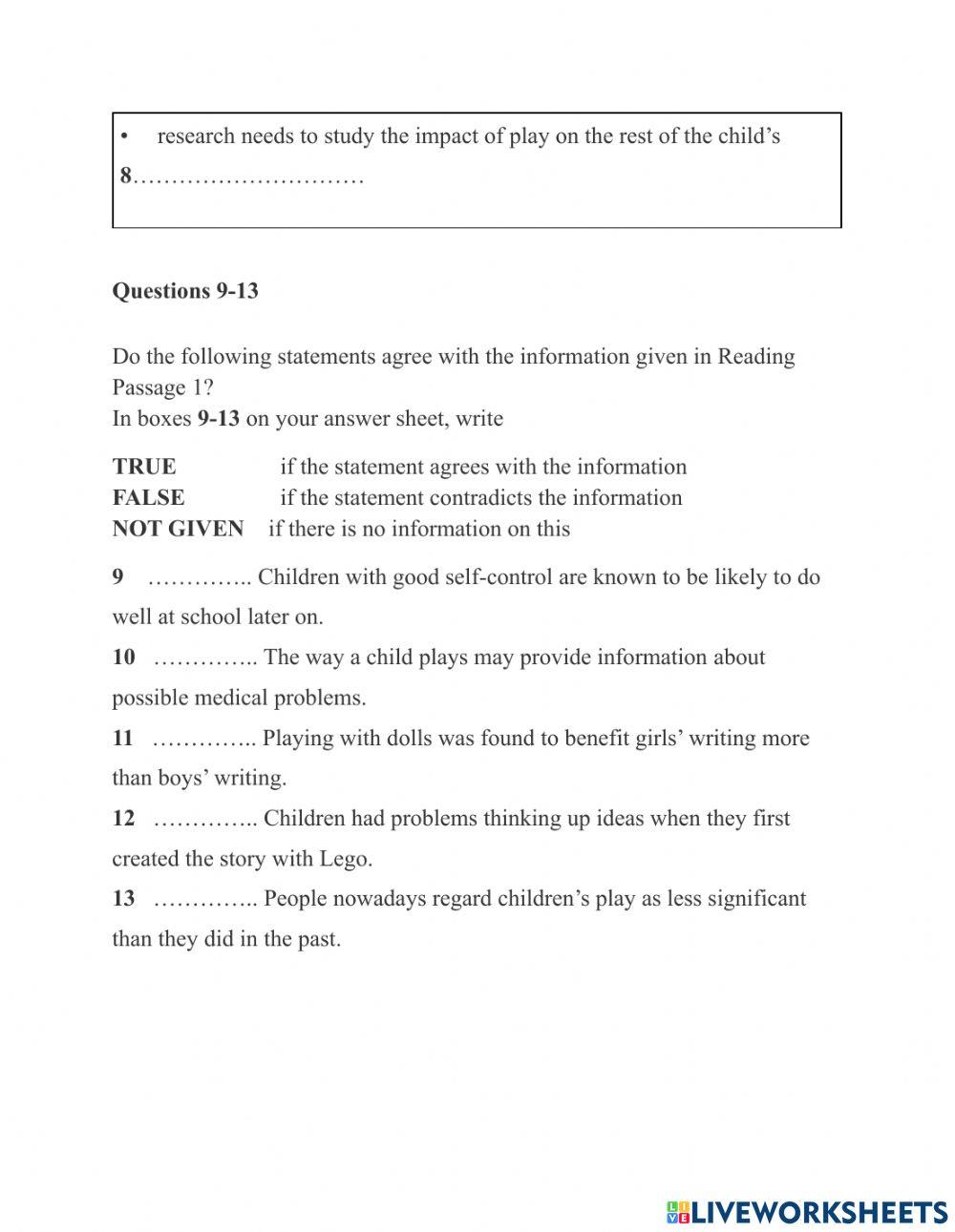Reading - cam 14 - test 1 - passage 1