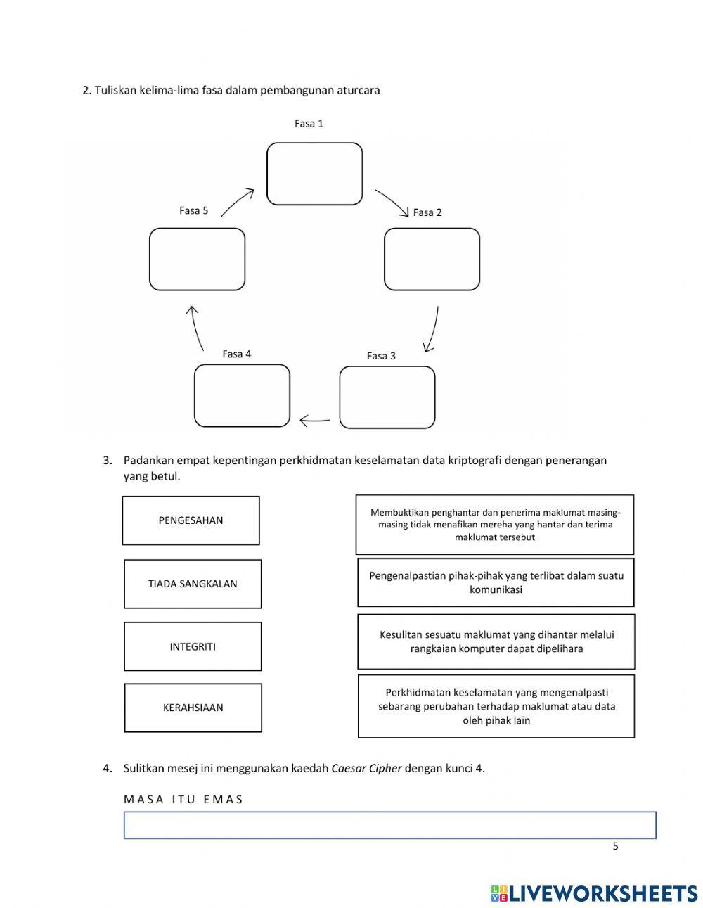 Latihan pengukuhan ASK TINGKATAN 3