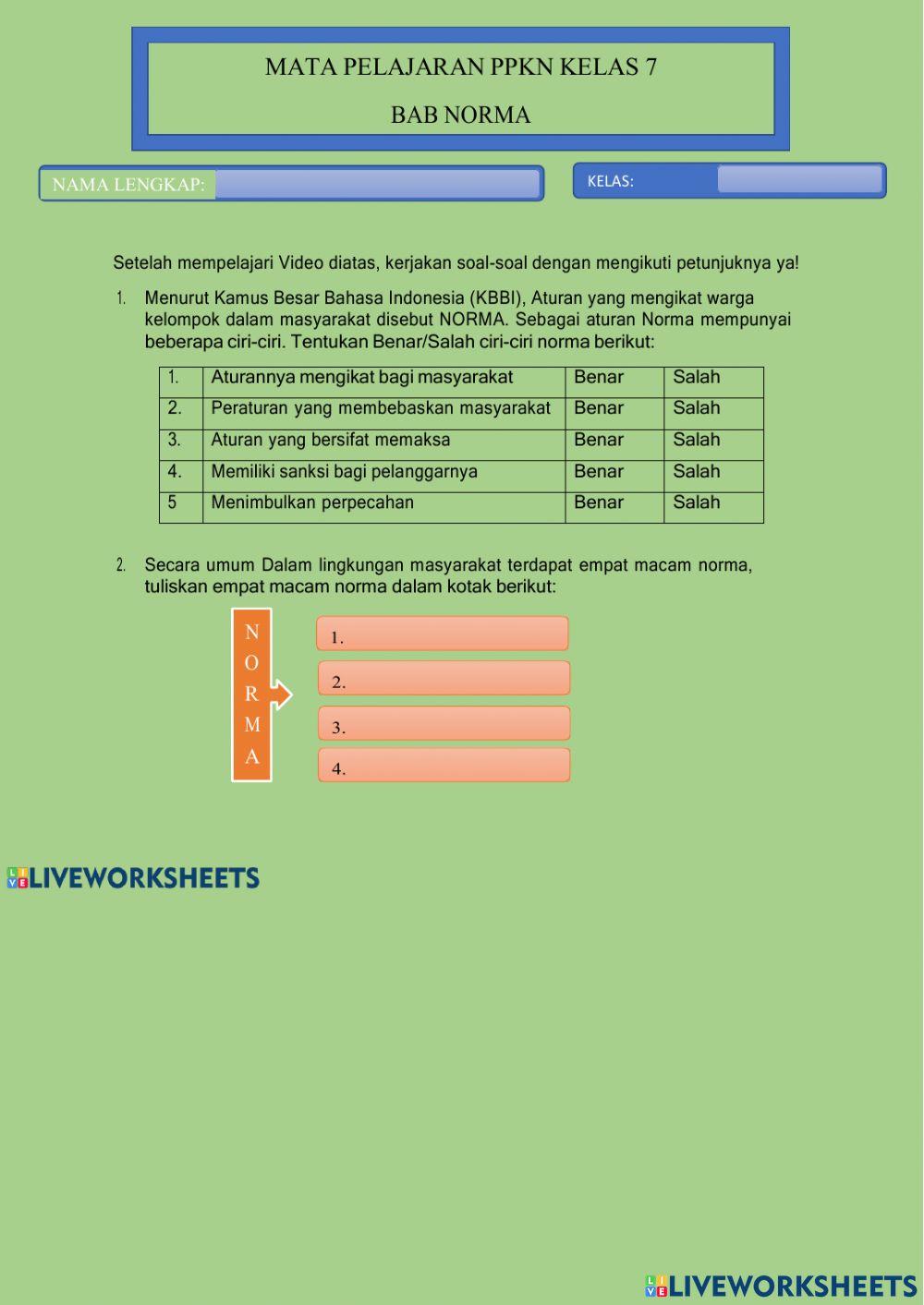 Norma dalam Kehidupan Masyarakat