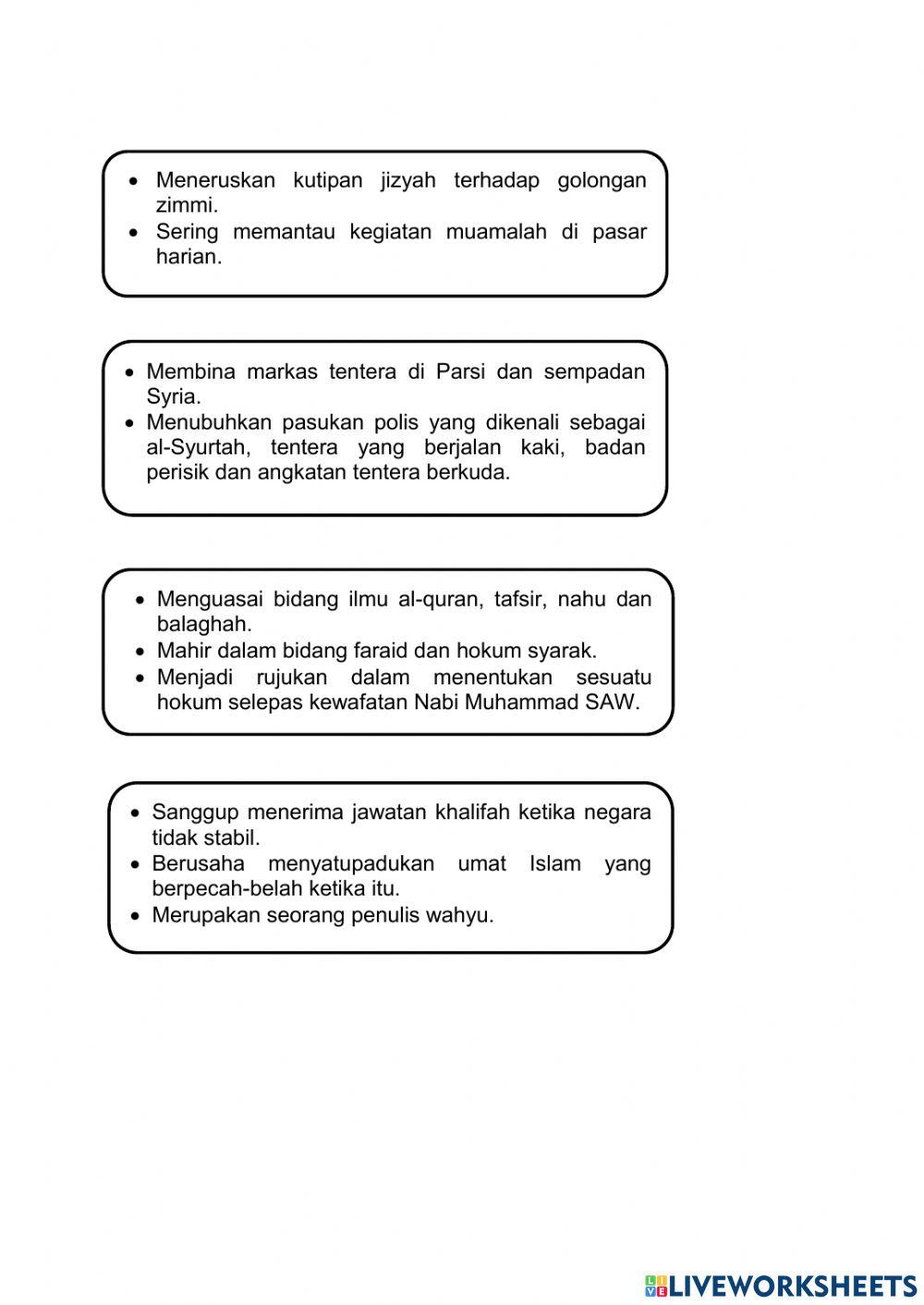 Sumbangan Sayidina Ali bin Abu Talib