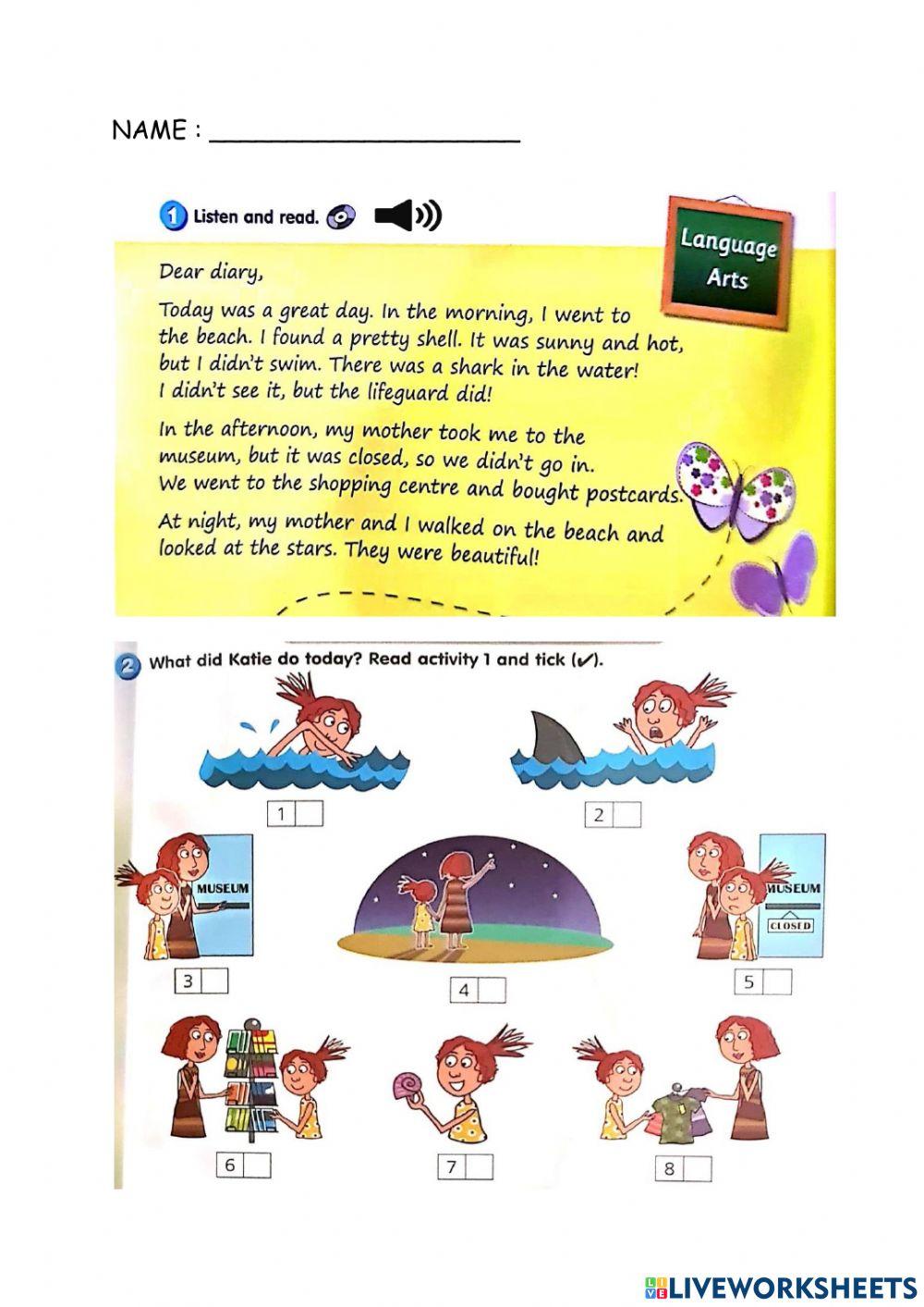 Year 3 Module 9 On Holiday