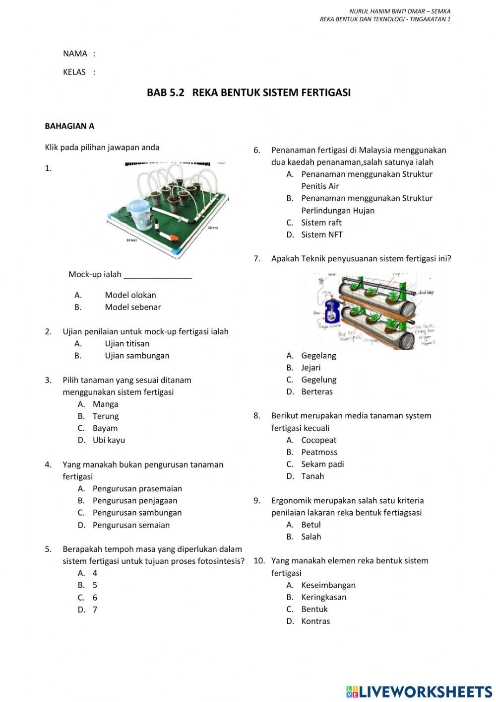Reka bentuk sistem fertigasi
