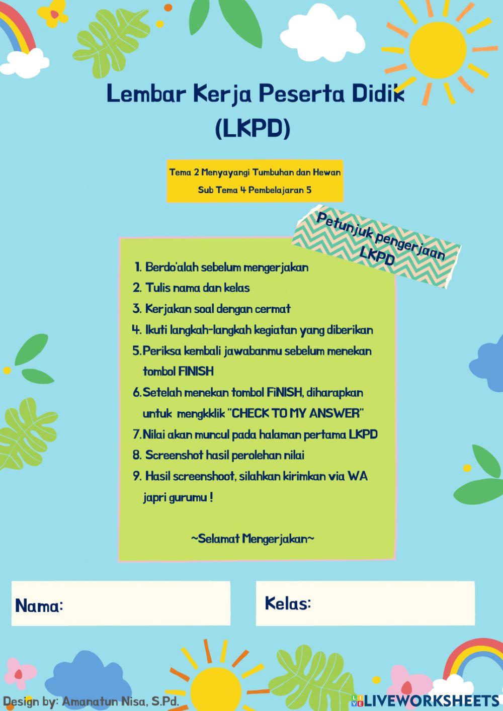 Lkpd kelas 3 t2 st4 p5