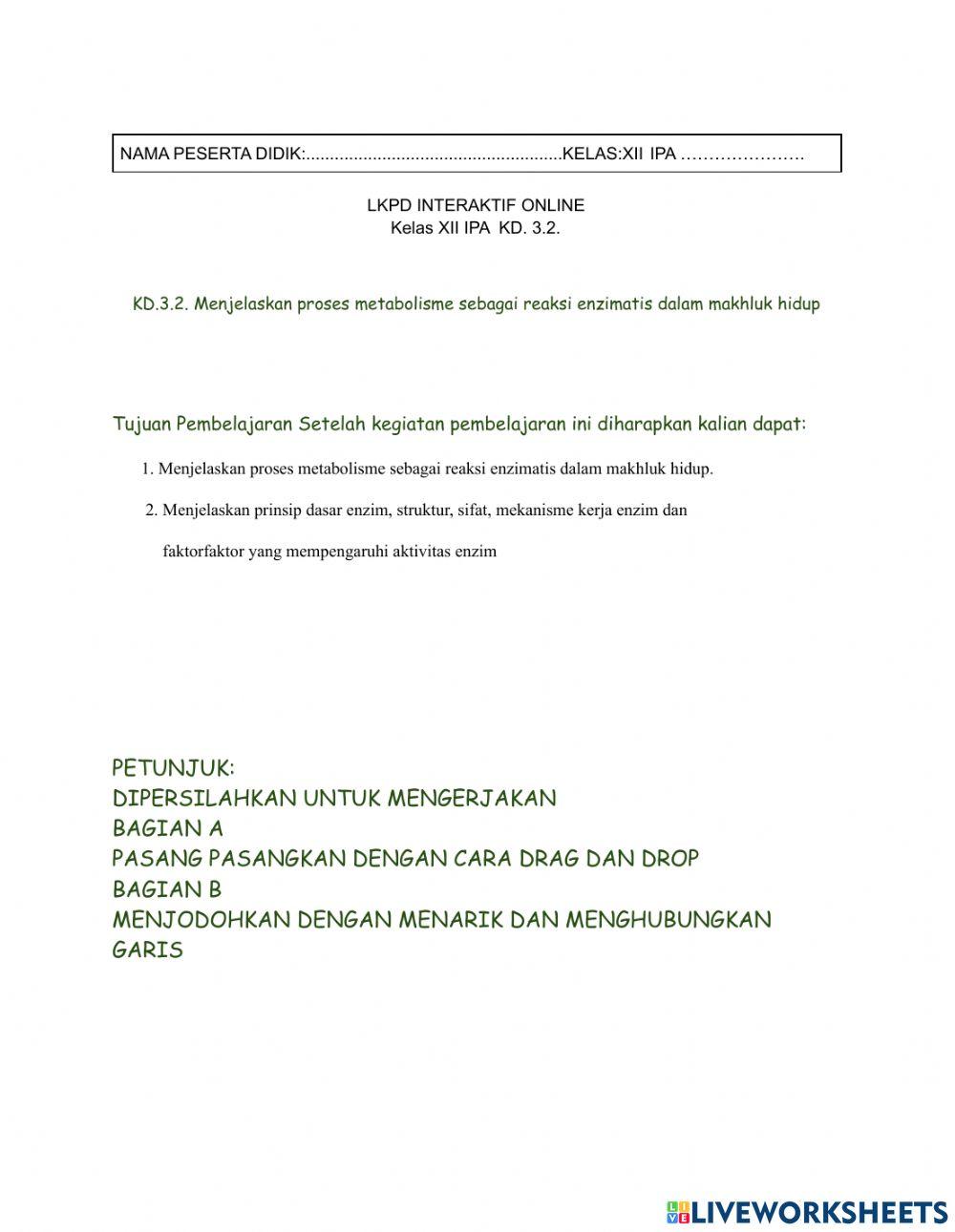 LKPD KD.3.2 ENZIM 12 IPA SEMESTER 5