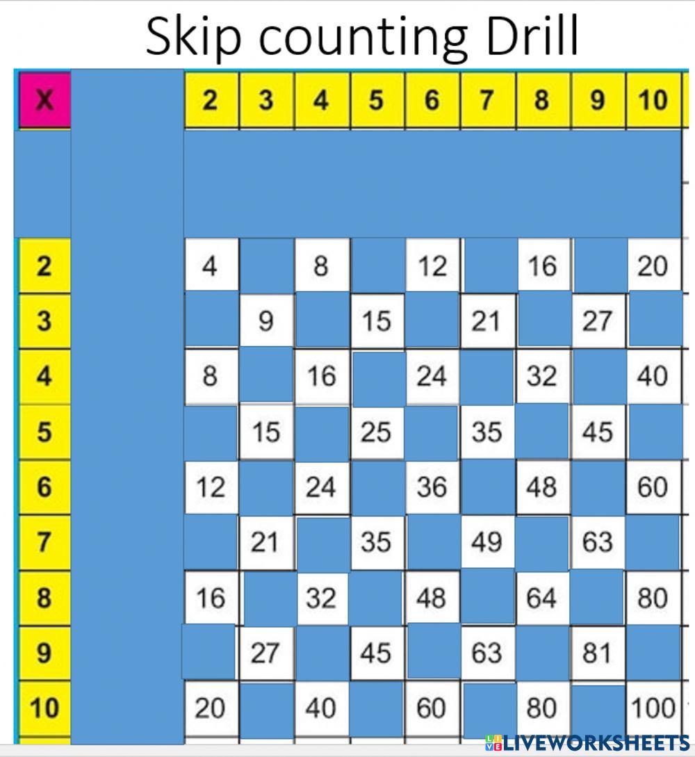 Multiplication Drill 2