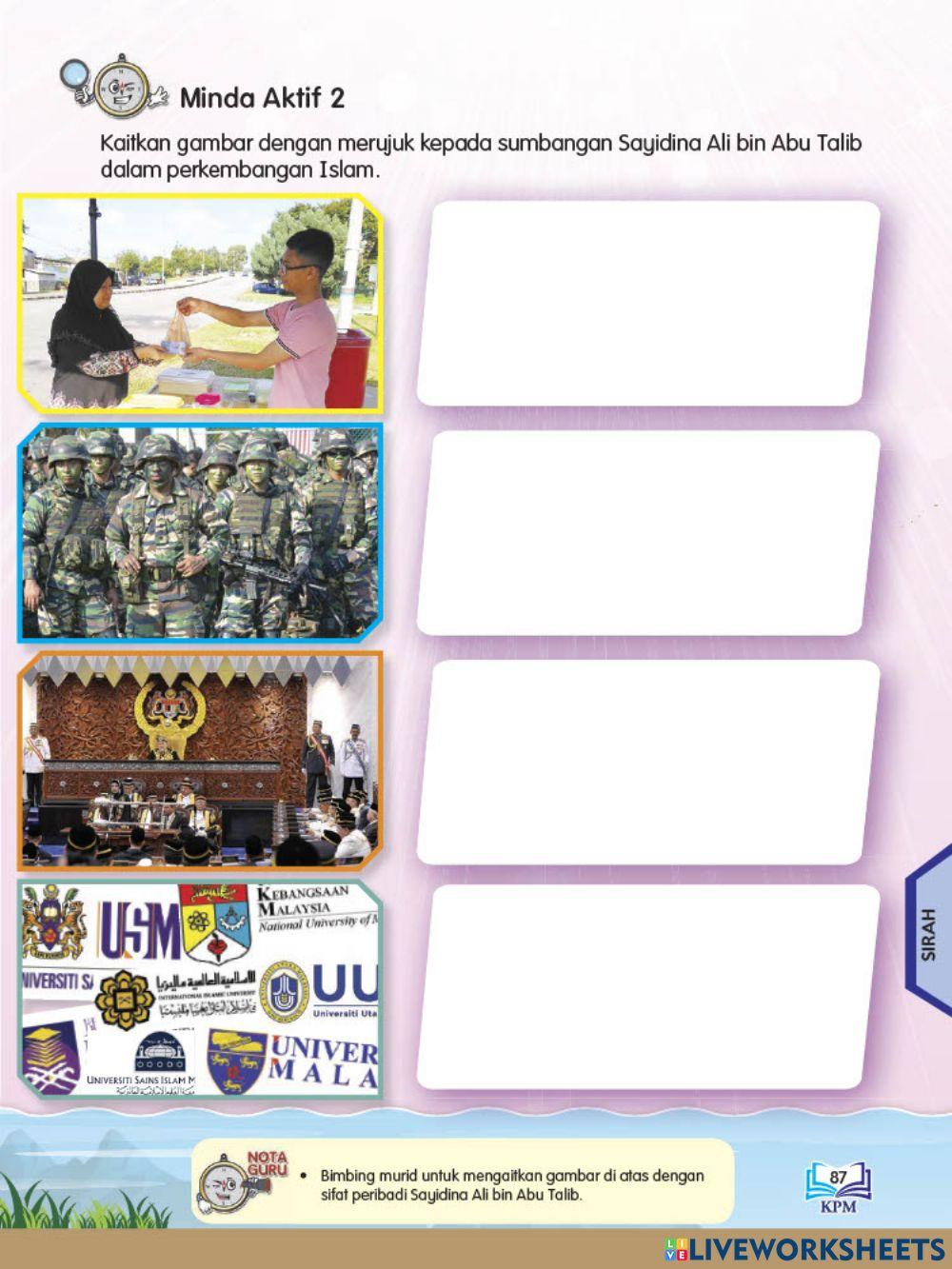 Sumbangan Sayidina Ali bin Abu Talib