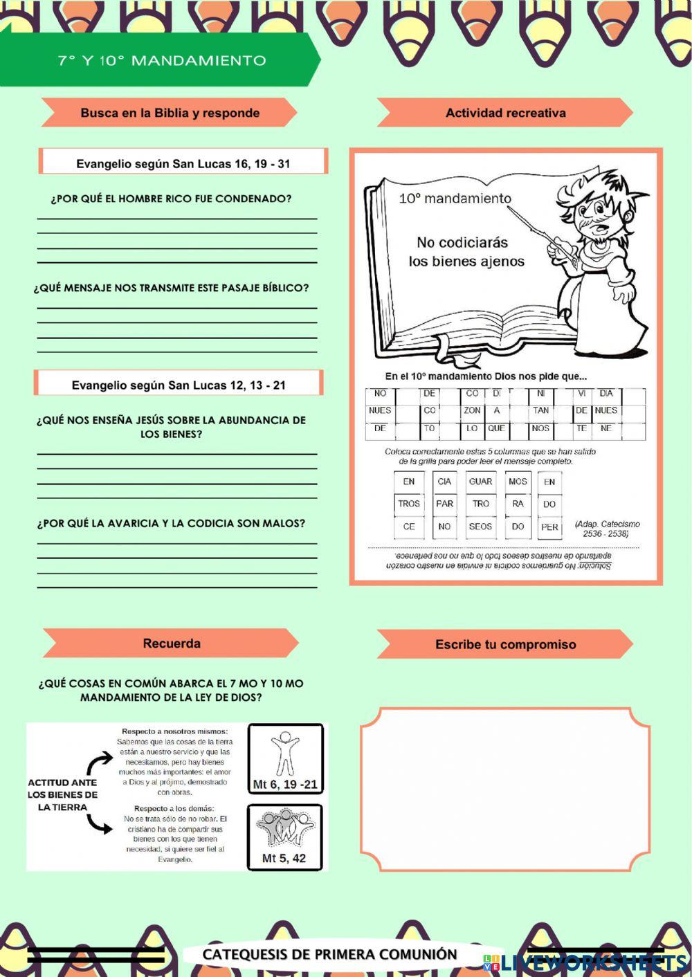 Tema 15: Séptimo y Décimo Mandamiento 1354859