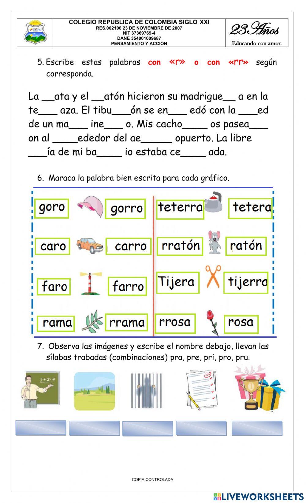 Bimestral tercer periodo
