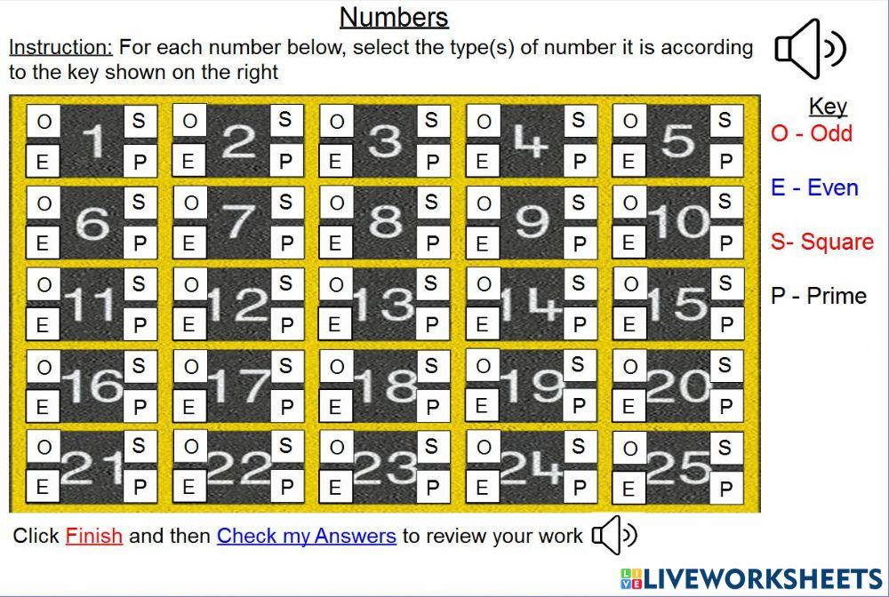 Number Types | LiveWorksheets | 1354956