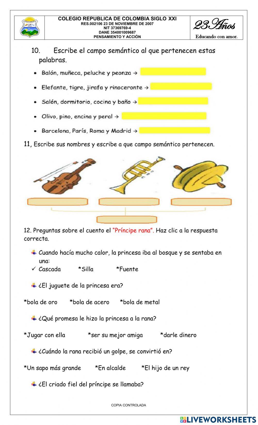 Bimestral tercer periodo