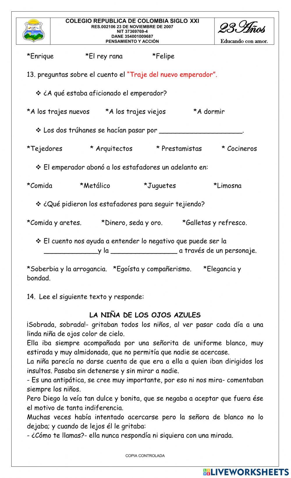 Bimestral tercer periodo