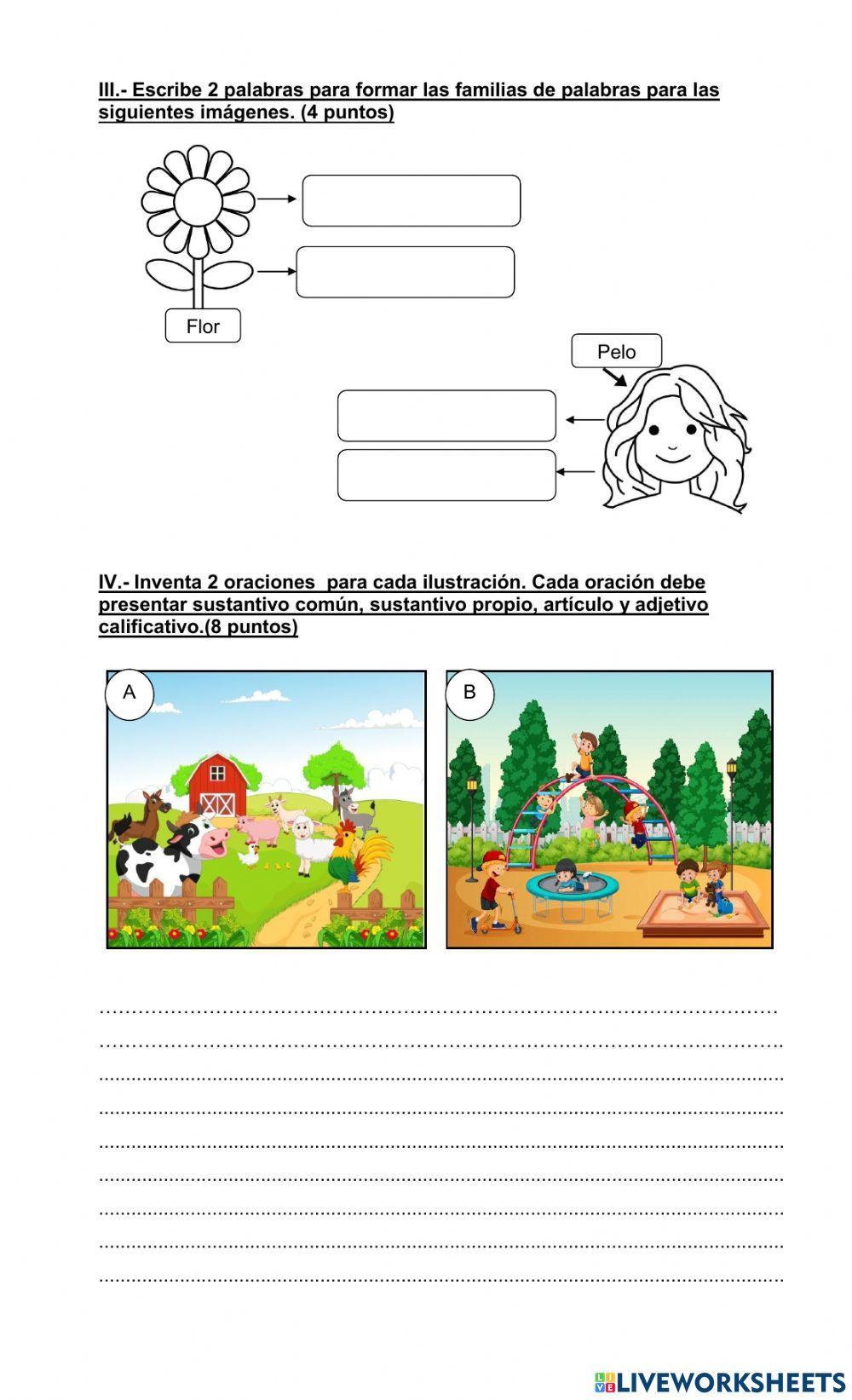 Prueba Lenguaje 2do Año Básico