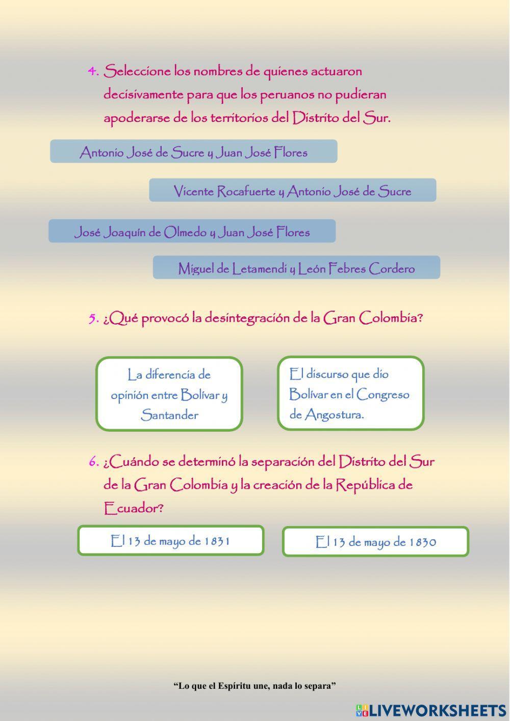 Integración de la gran colombia