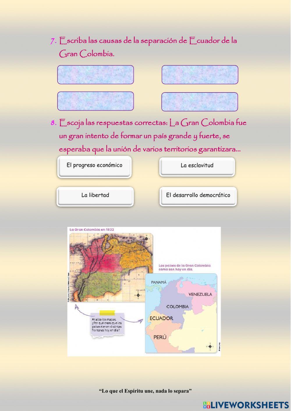 Integración de la gran colombia