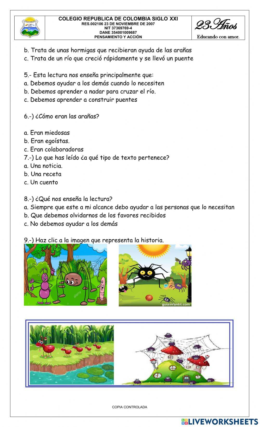 Bimestral grado tercero