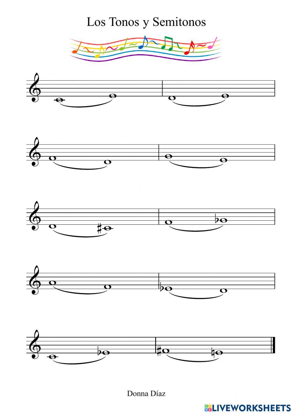 Tonos y Semitonos - nivel básico