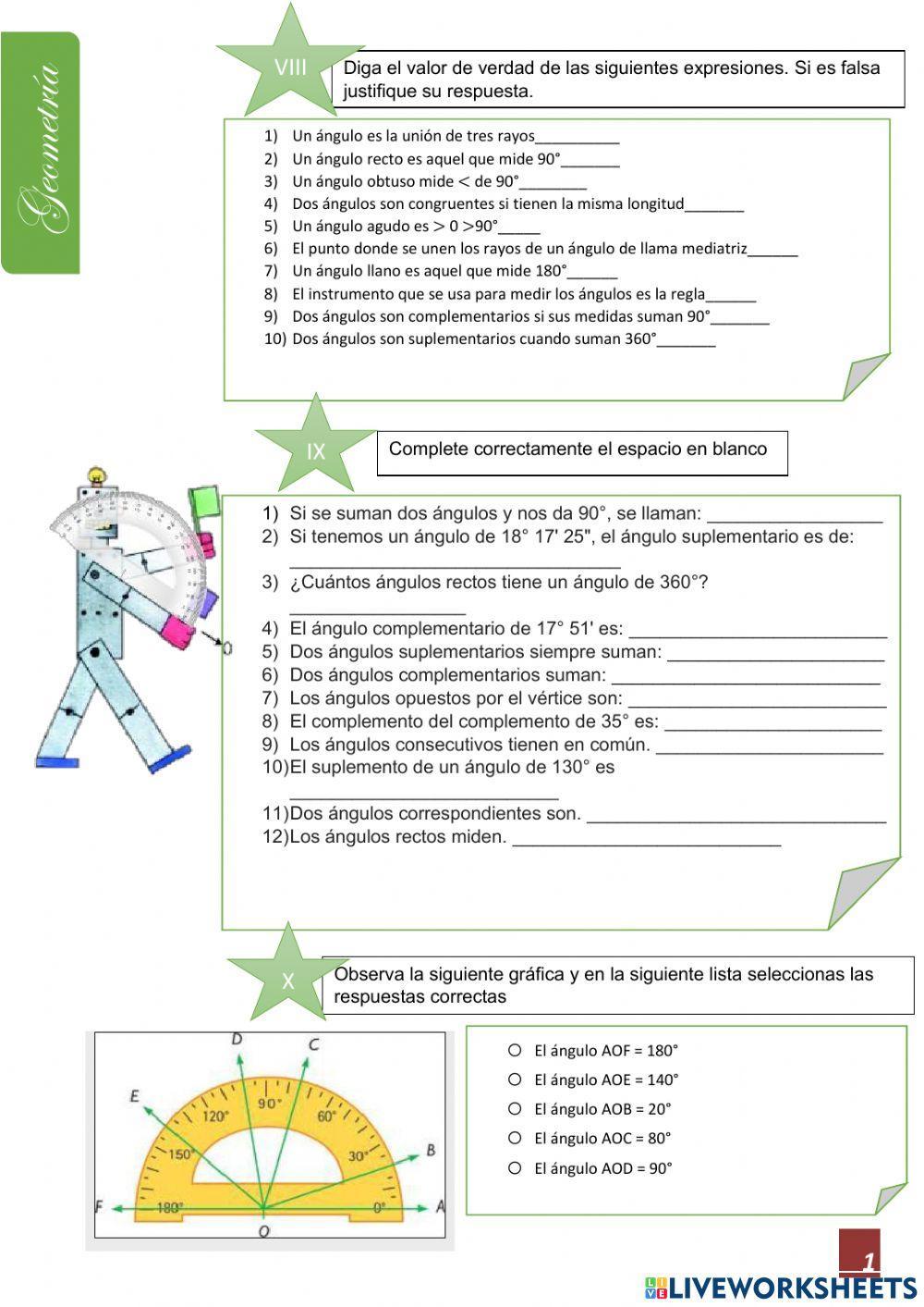 Complemento y suplemento