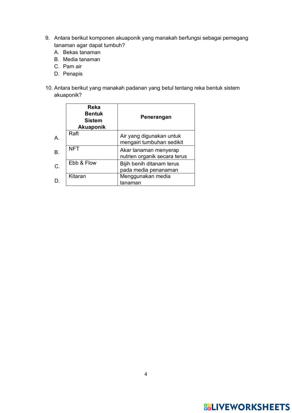 PENTAKSIRAN PdPR RBT 2021 BAHAGIAN A dan B
