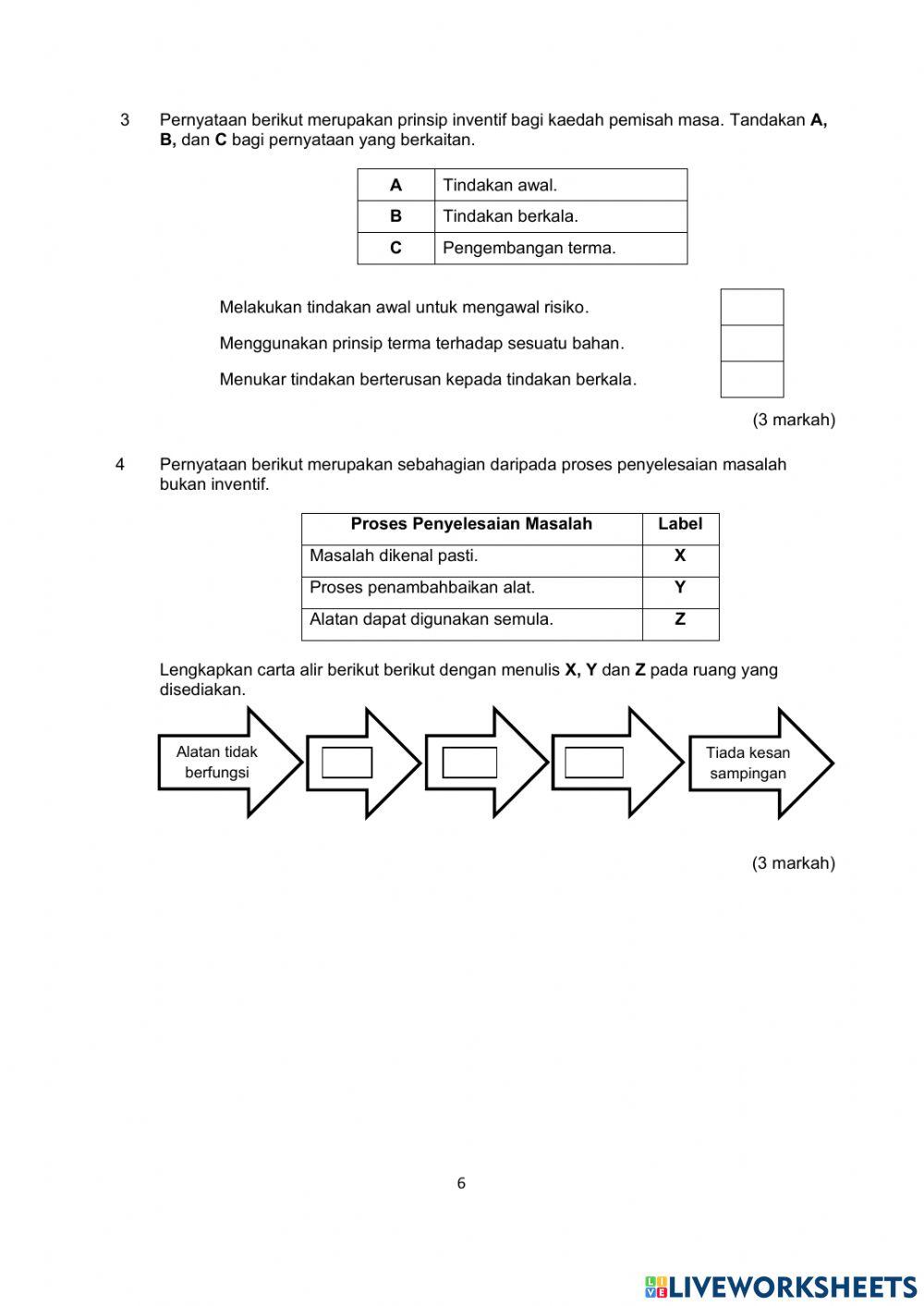 PENTAKSIRAN PdPR RBT 2021 BAHAGIAN A dan B