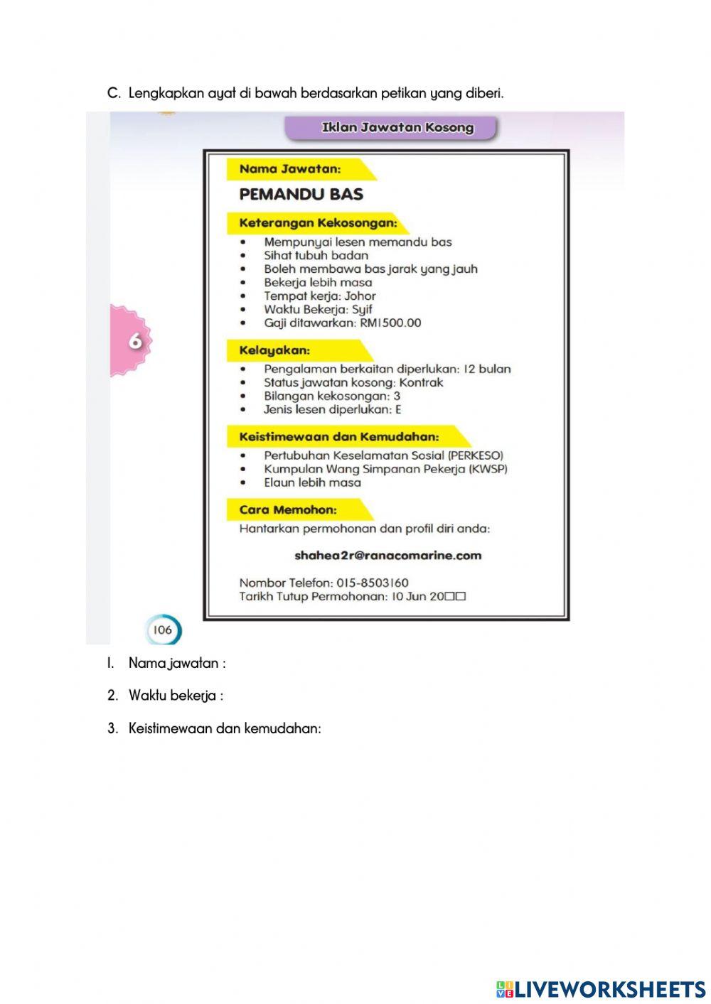 Bahasa Melayu Komunikasi Tingkatan 1