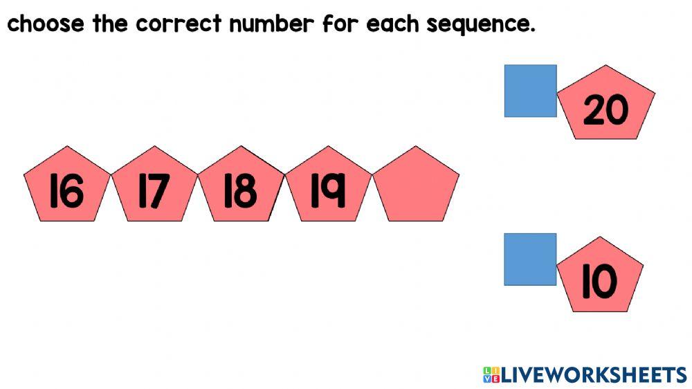 Number sequence 11-20