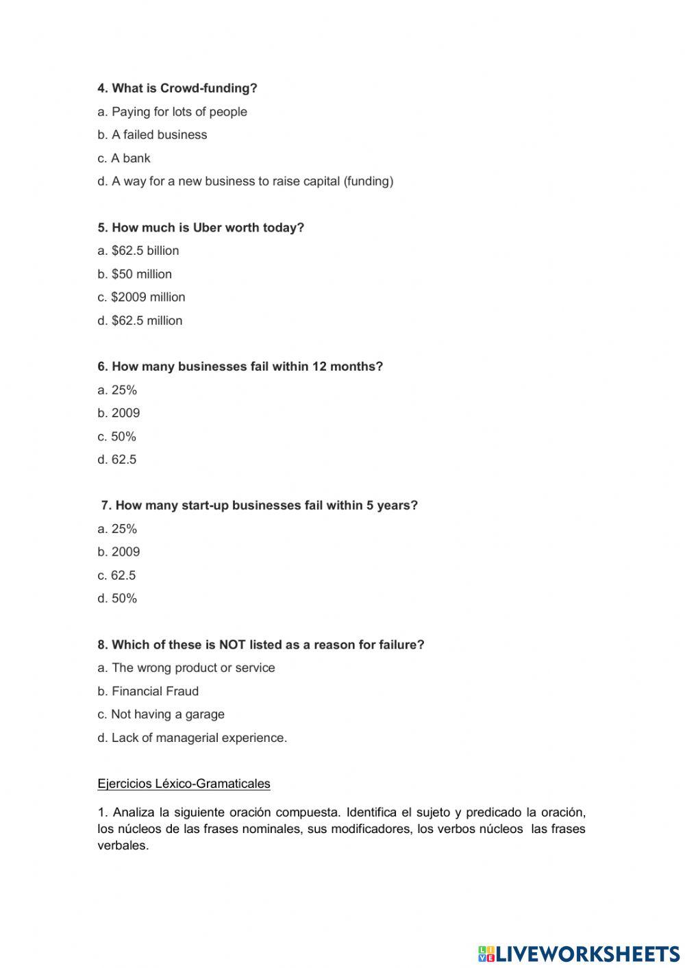 Lecto-Comprensión en Inglés