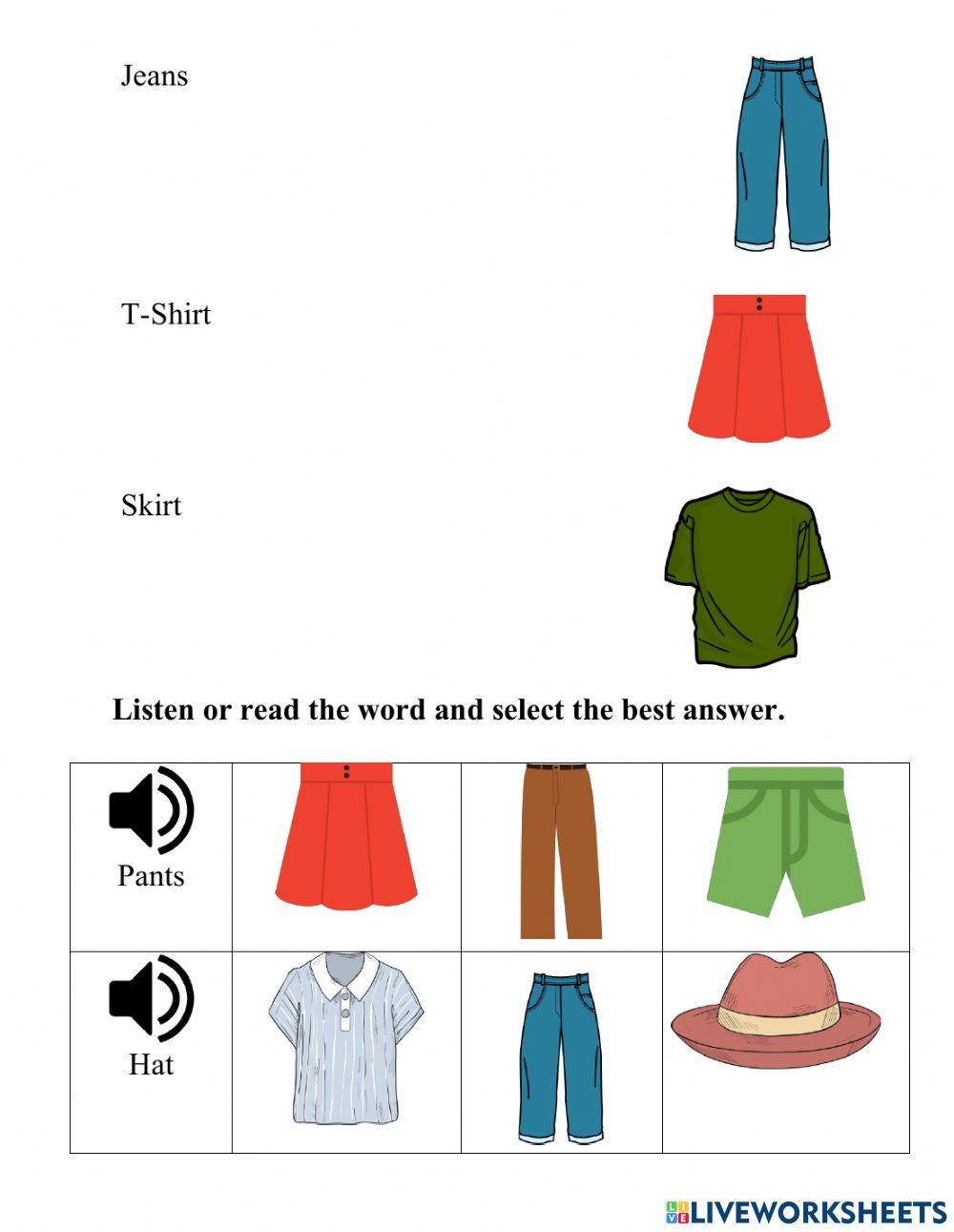 2-2 Clothing Quiz