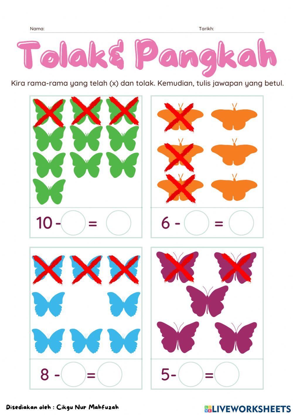 Operasi Tolak Tanpa Mengumpul Semula Bahagian 3