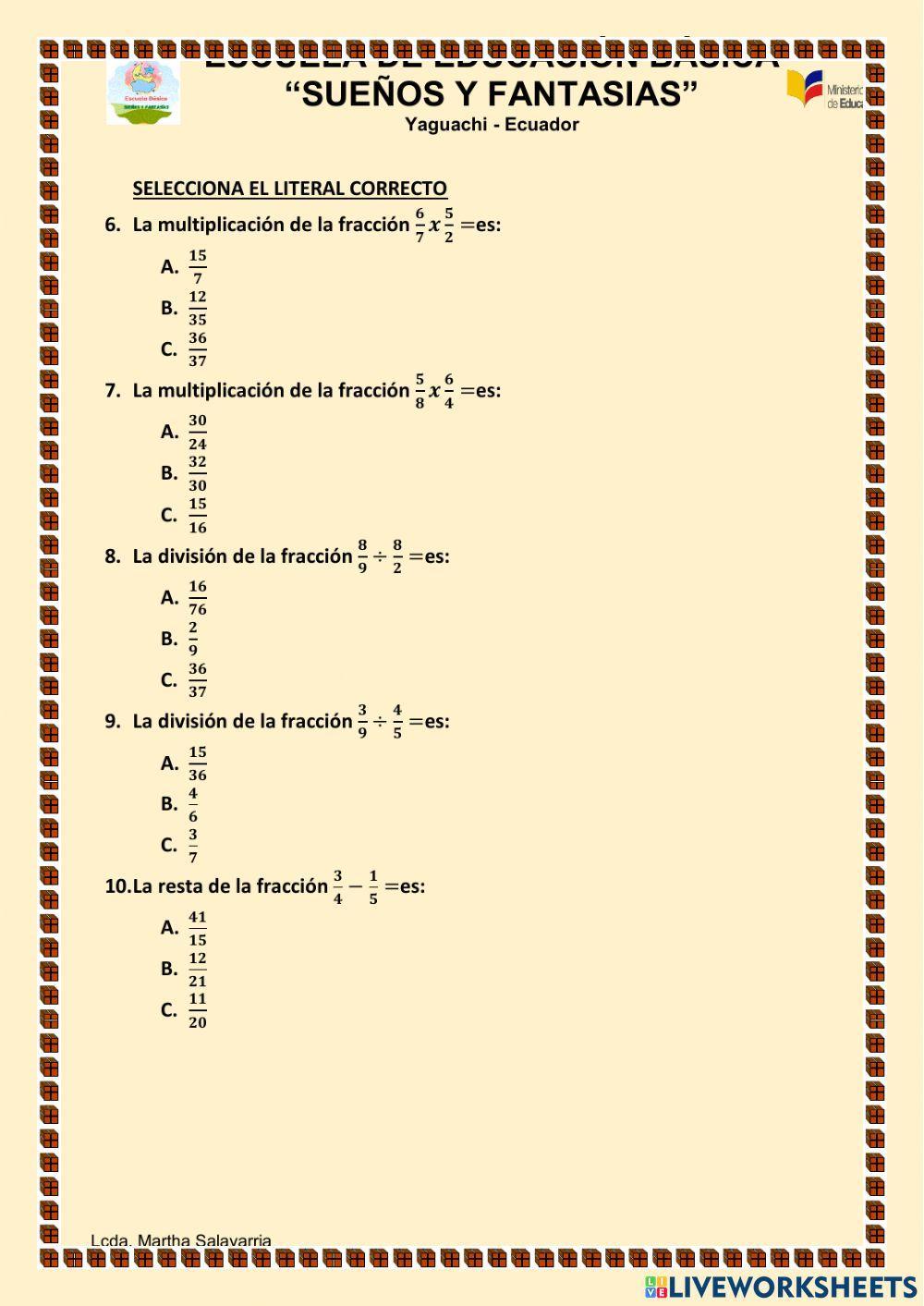 Examen de matematicas