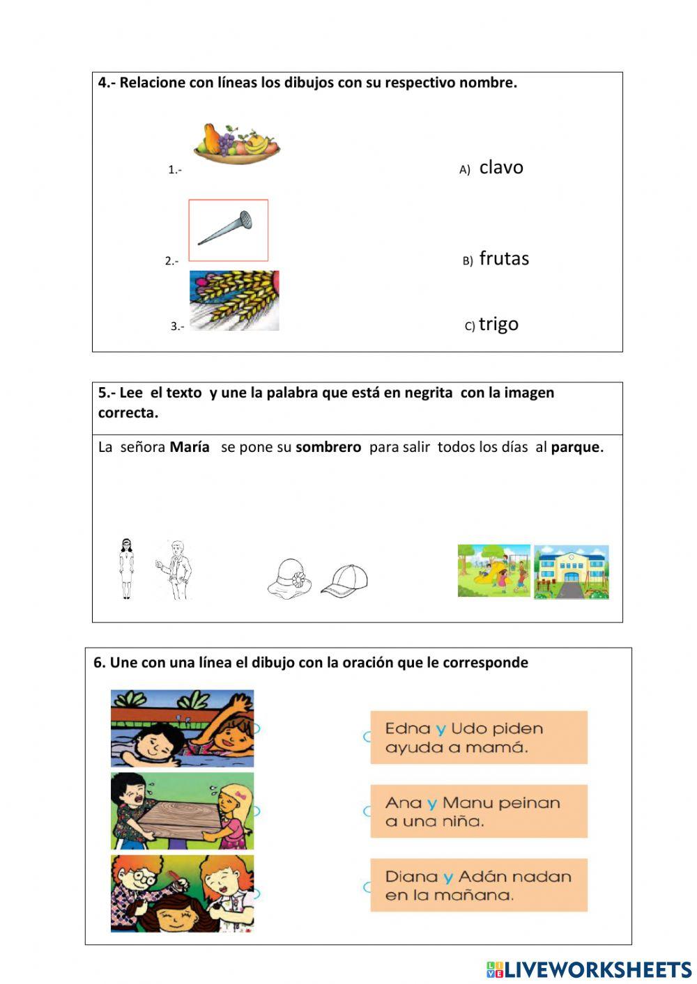 Evaluación diagnostico de lengua y literatura