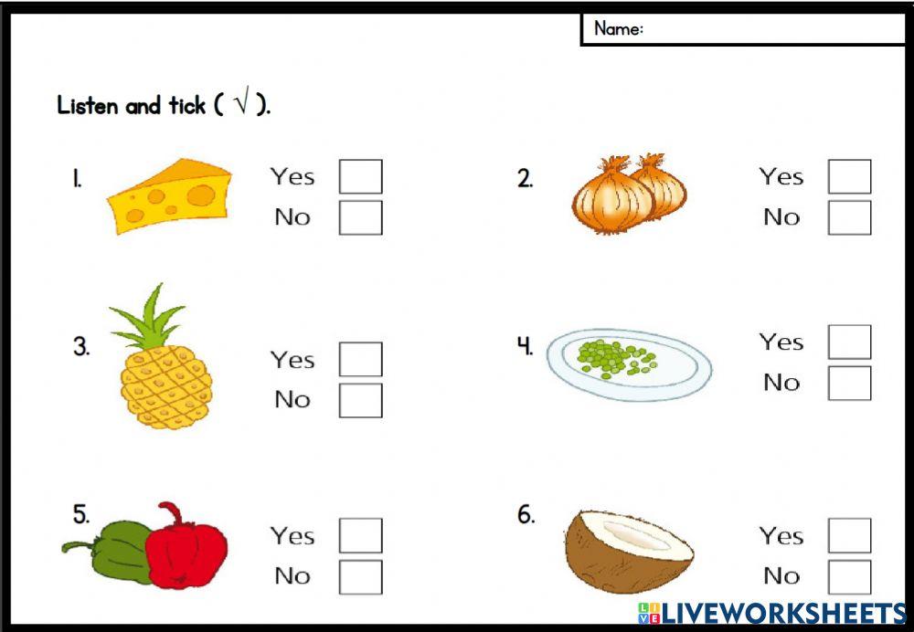 Listen & Choose | Free Interactive Worksheets | 1356464