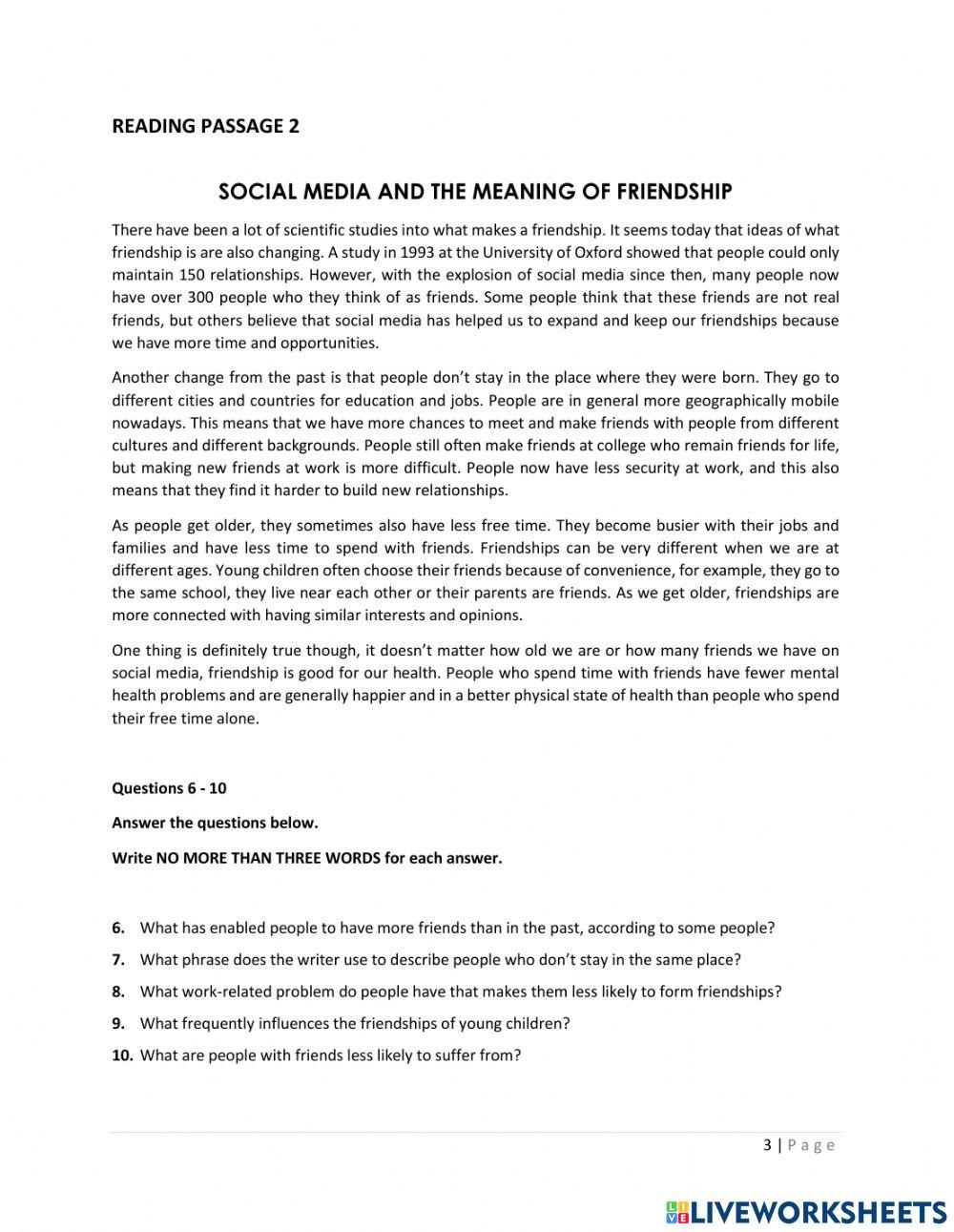 IELTS 4.0 READING TEST