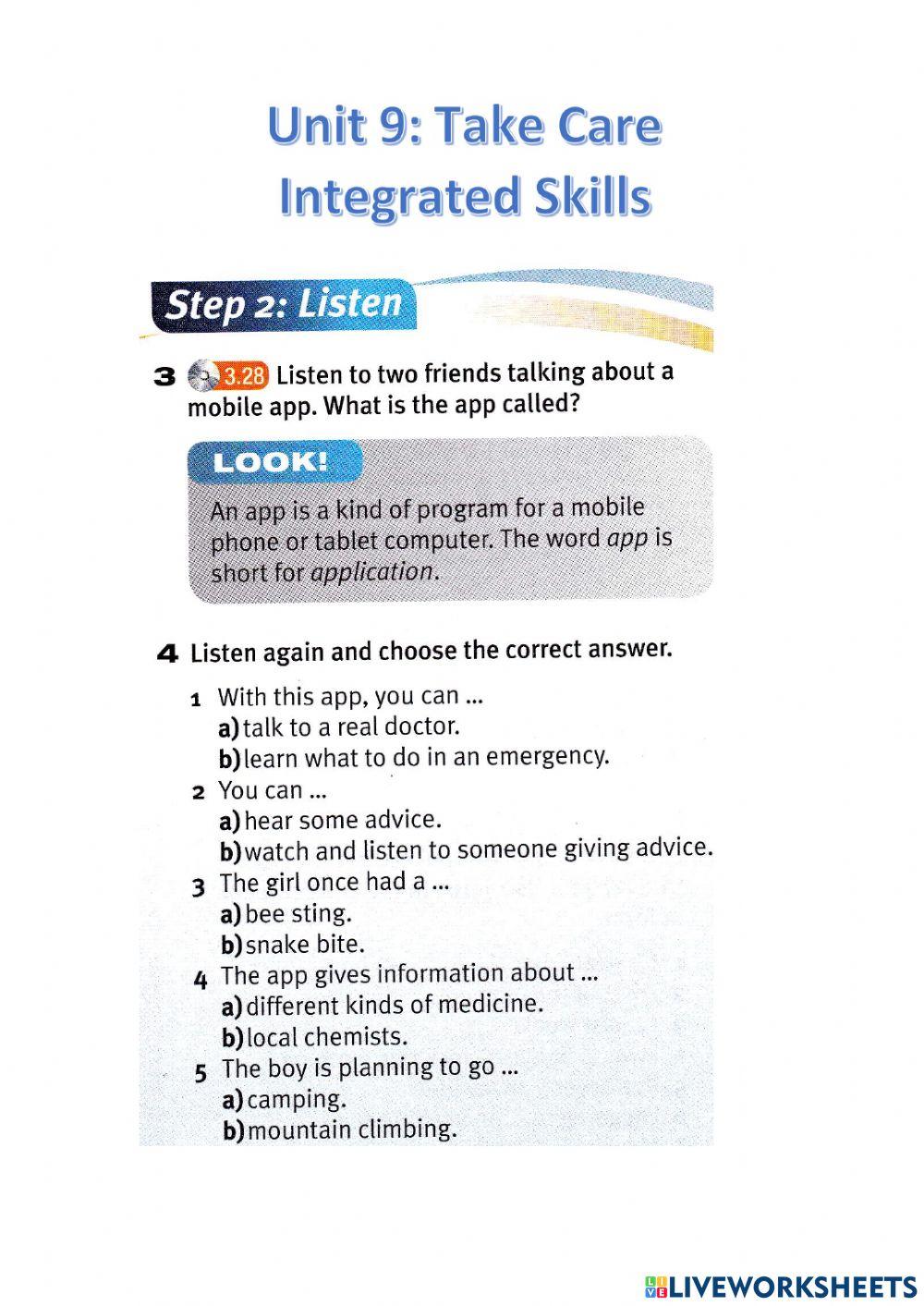 Pulse 2 Unit 9 Take Care