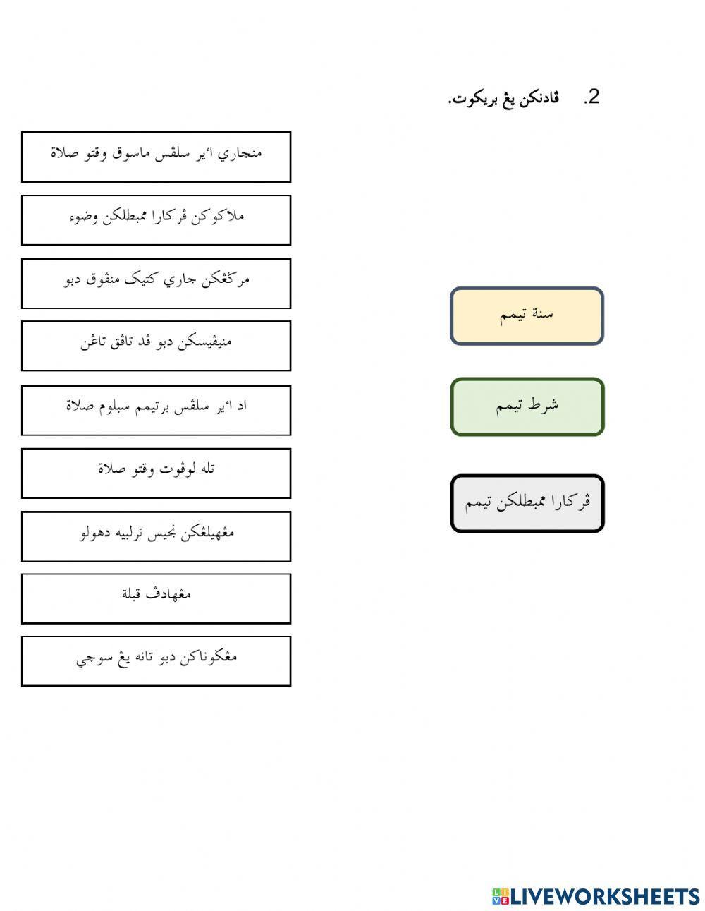 لاتيهن باب تيمم