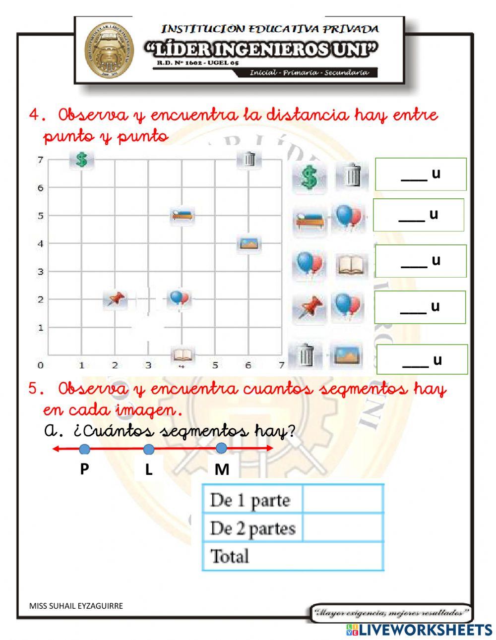 Examen mensual de geometria v unidad