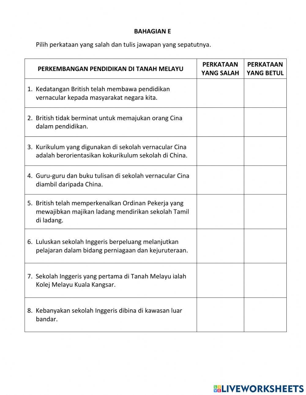 Peperiksaan Ting 3