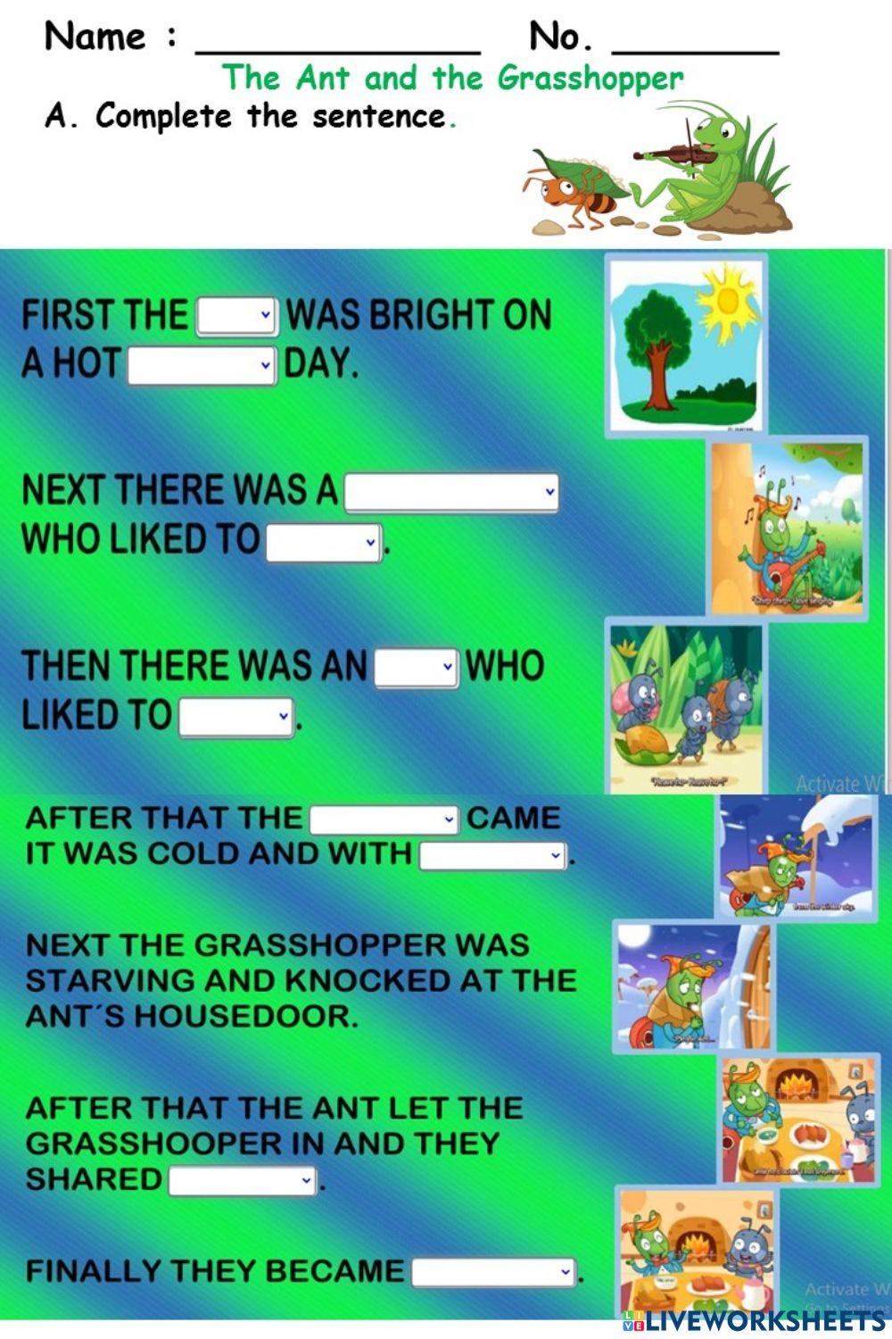 The ant an the grasshopper