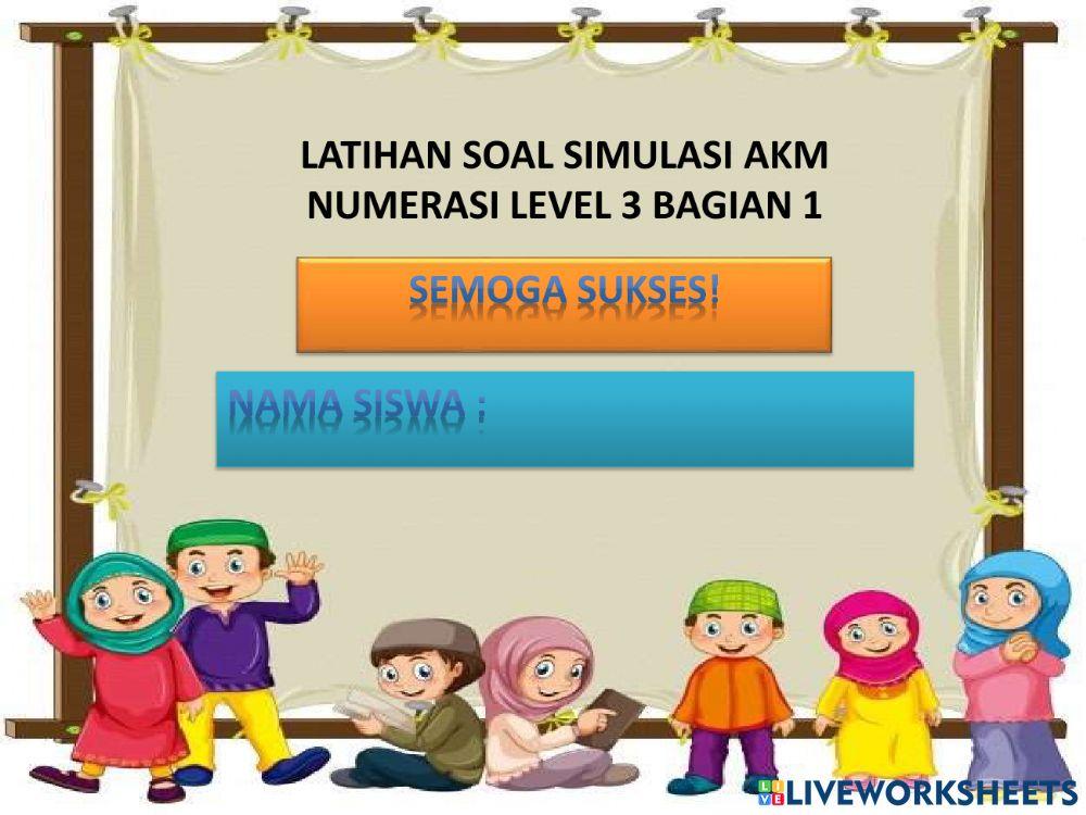 Akm numerasi level 3 bagian 1