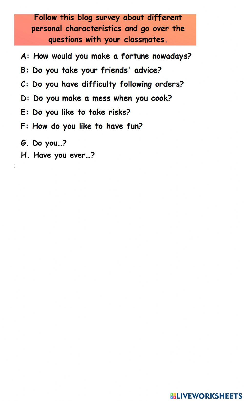 Collocations with make have and take