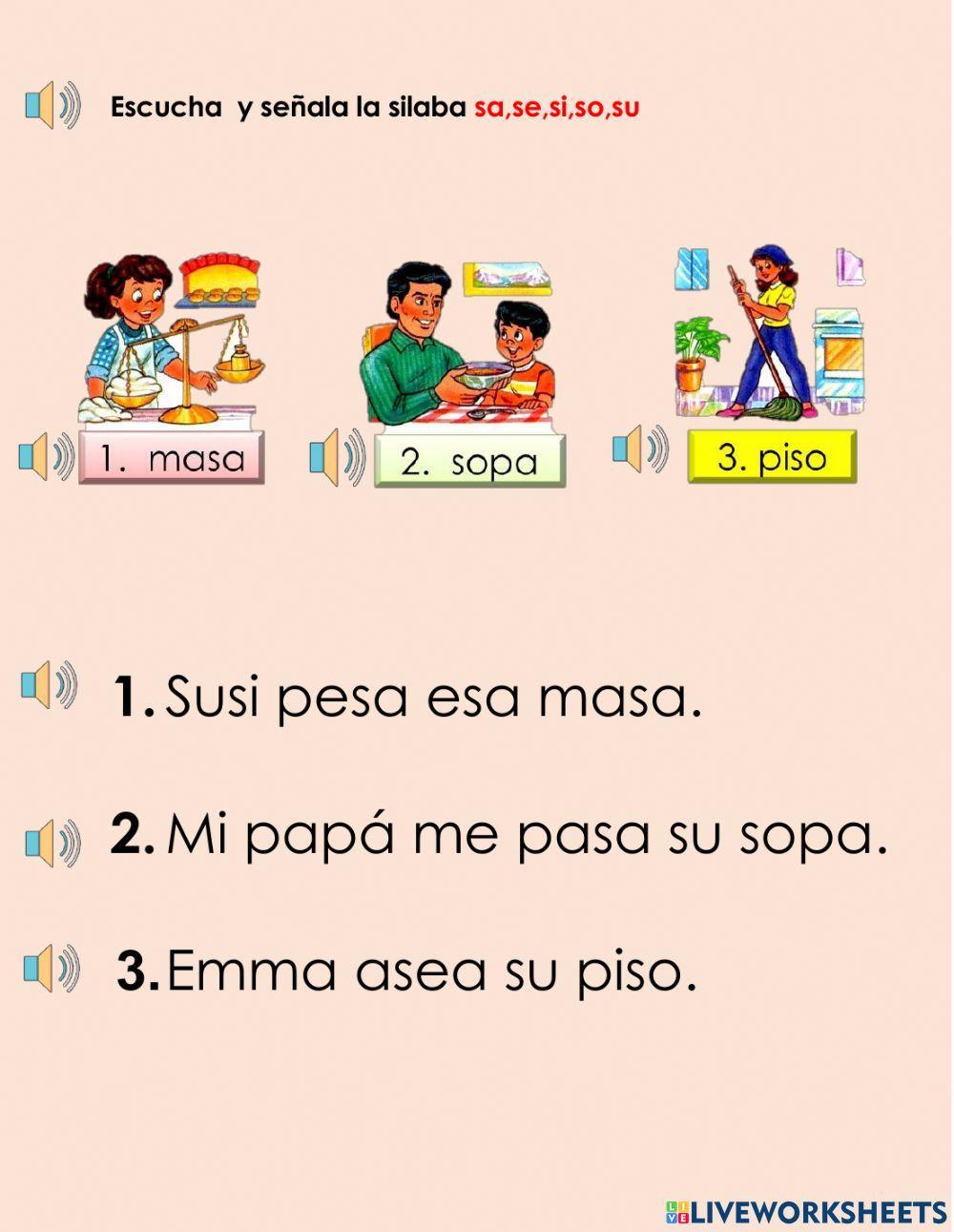 Sílaba sa-se-si-so-su