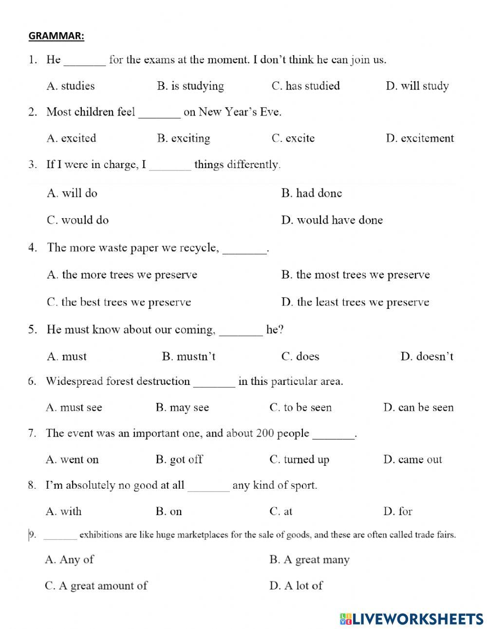 Chuyên đề 2- Từ vựng Ngữ Pháp