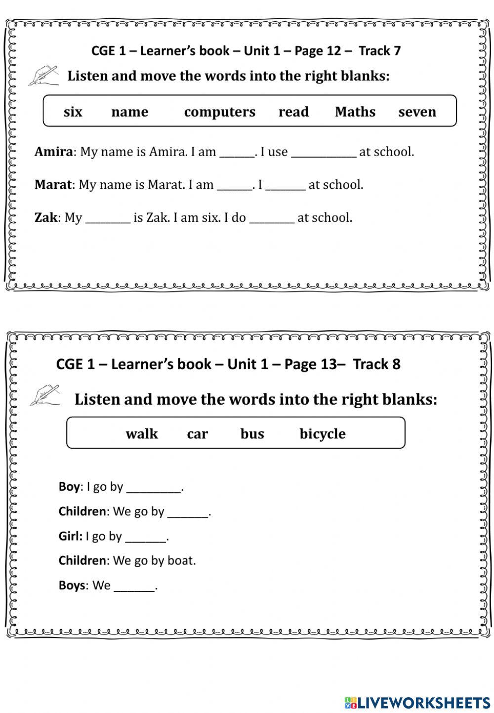 CGE1.U1.W2.Listening worksheet