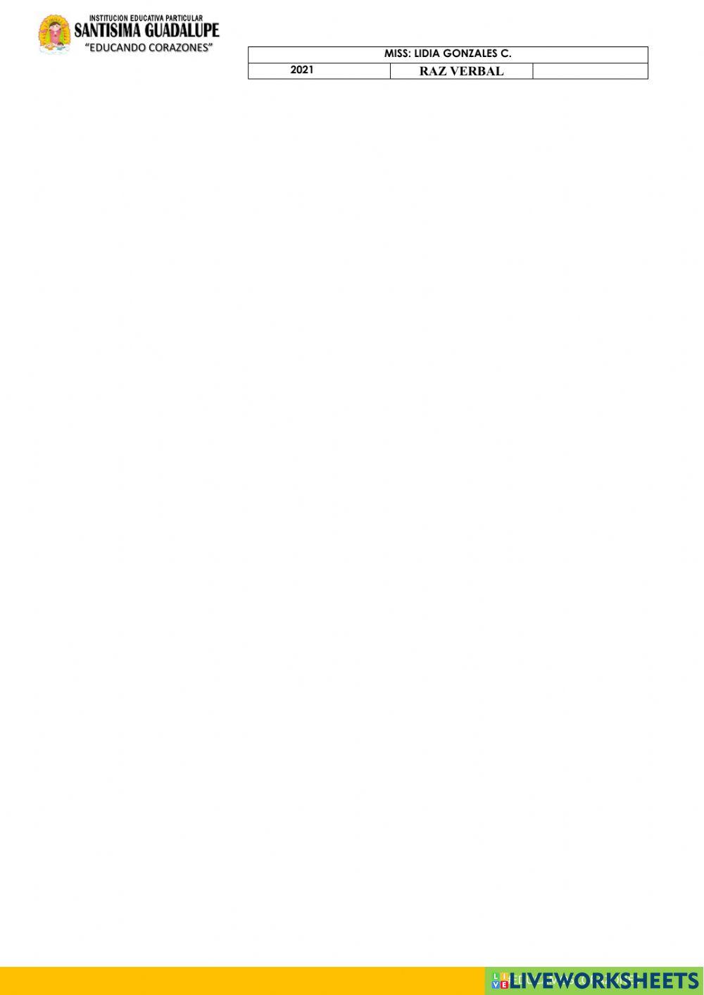 Sinonimos y antonimos II