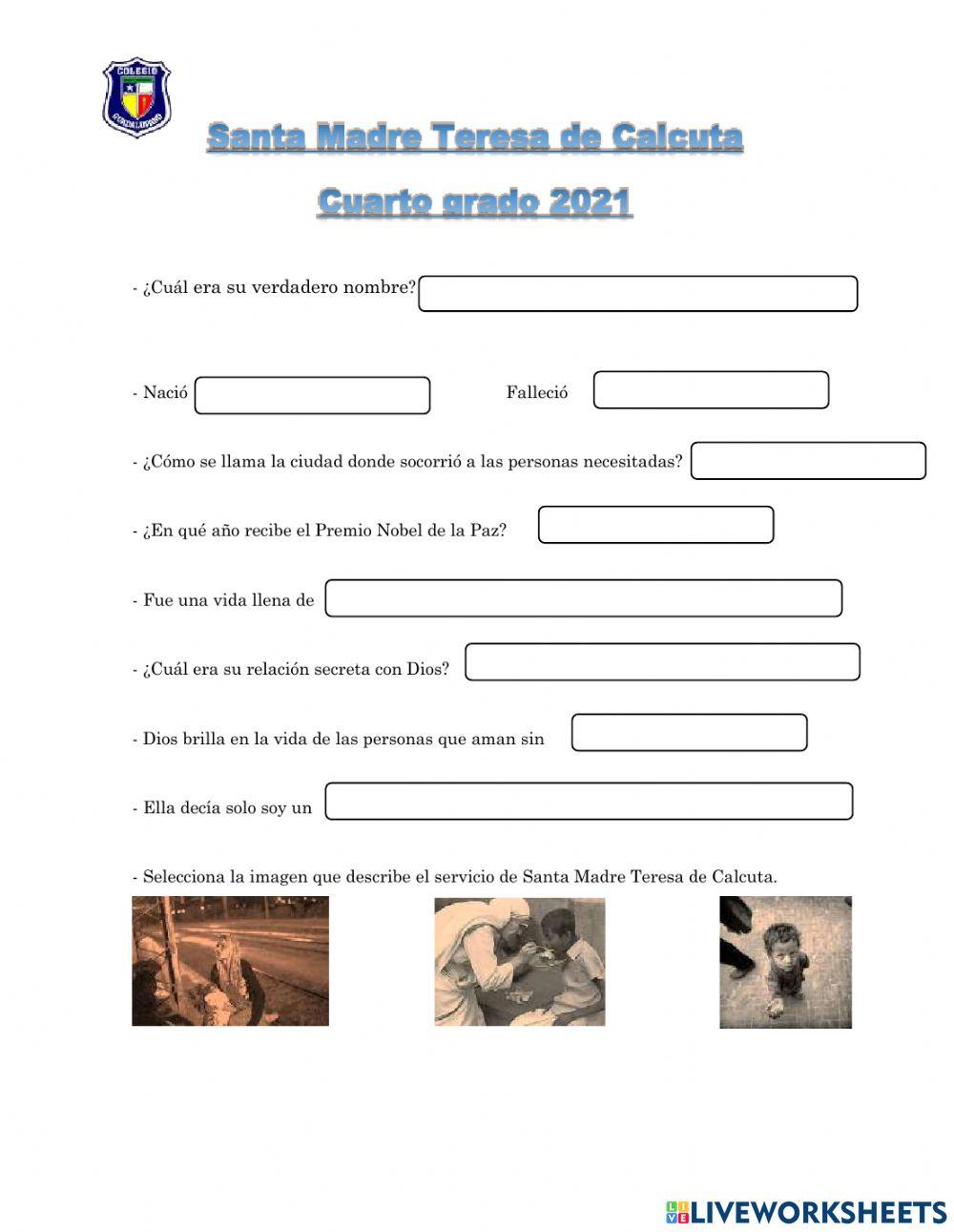 Madre Teresa de Calcuta 6 de septiembre 21