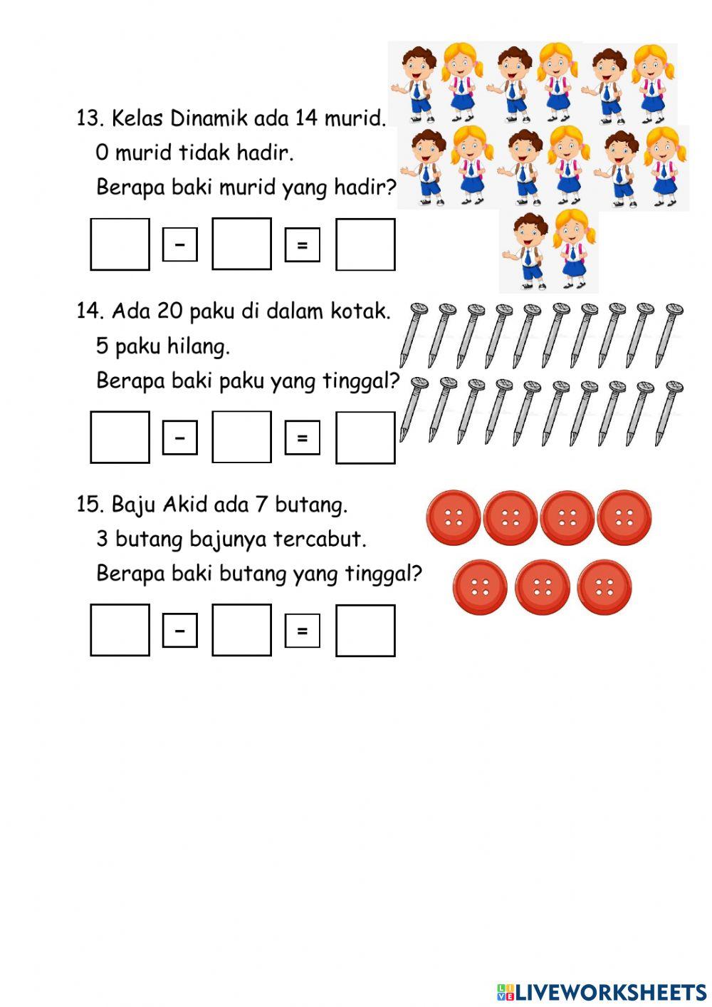 Operasi tolak lingkungan 1-20