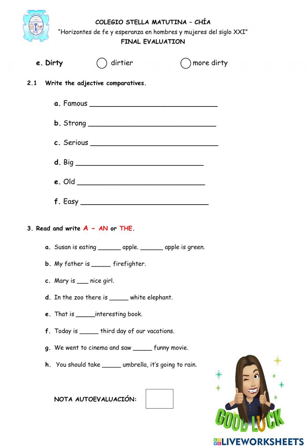 Final Evaluation 2nd (3term)